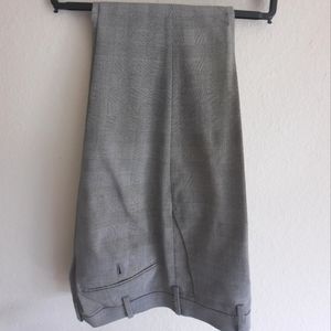 Uniqlo Dark Grey Patterned Dress Pants